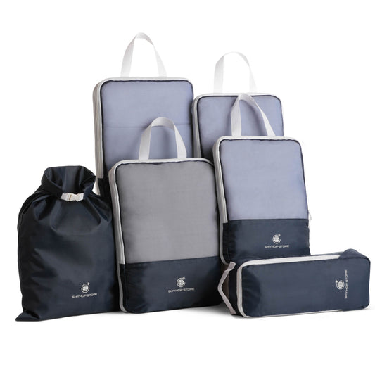 Mesh Compress Packing Cube (Navy)